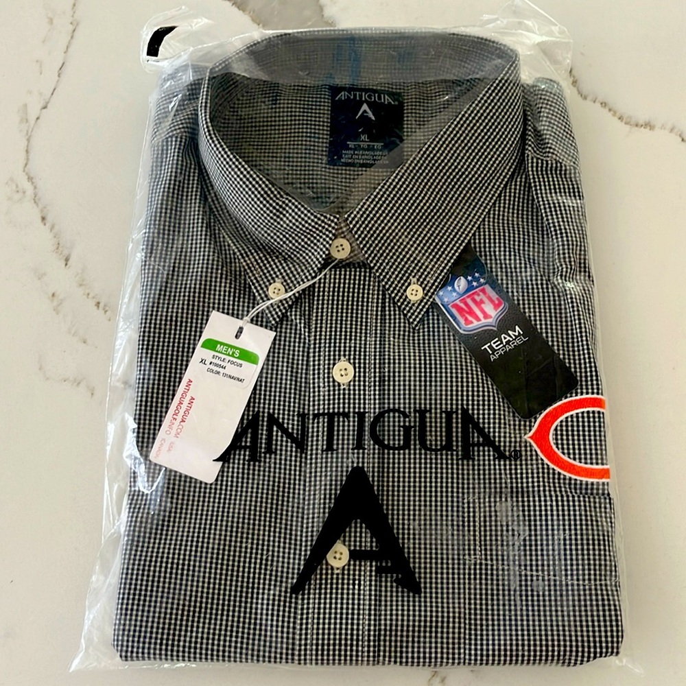 Men’s Chicago Bears l/s button down NWT XL